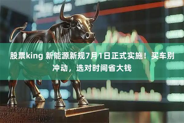 股票king 新能源新规7月1日正式实施！买车别冲动，选对时间省大钱